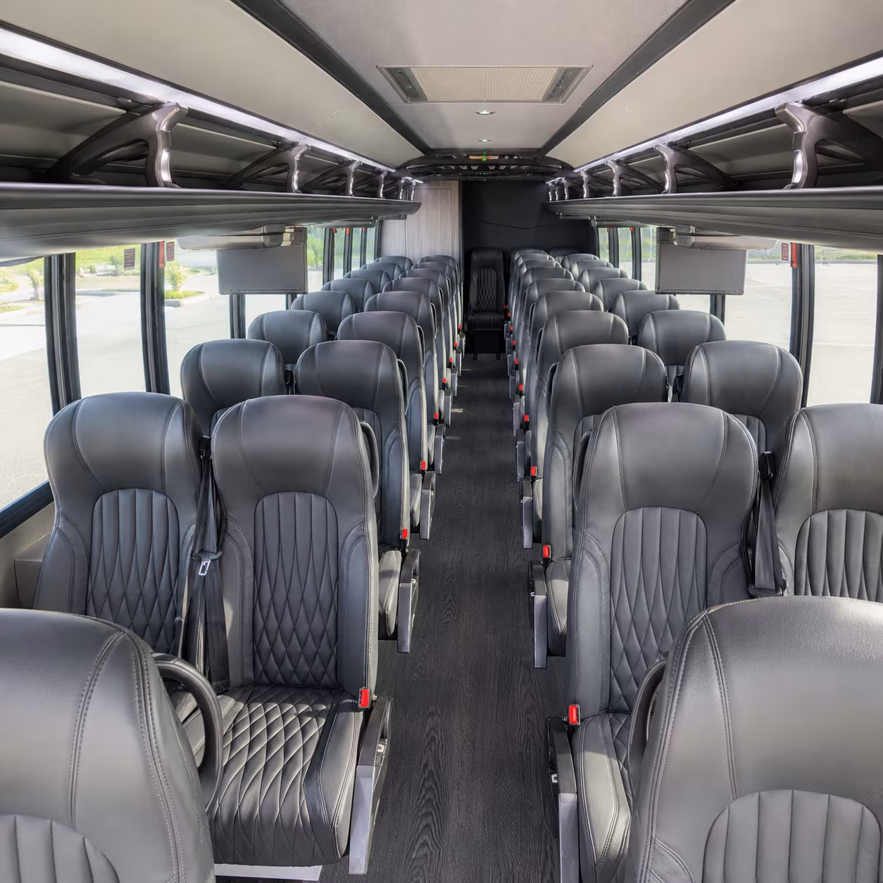 redding 25 passenger minibus interior