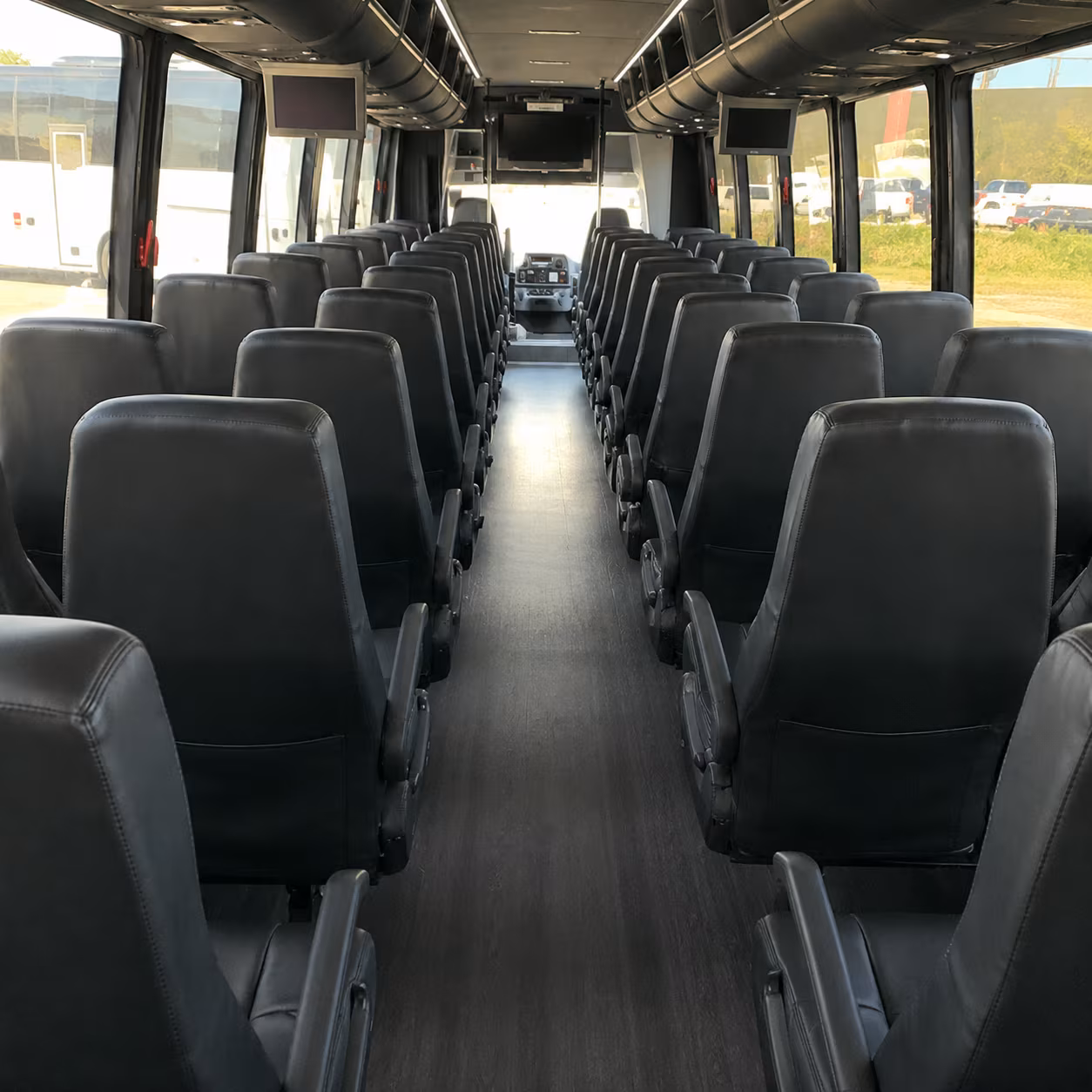 redding 35 passenger minibus inside