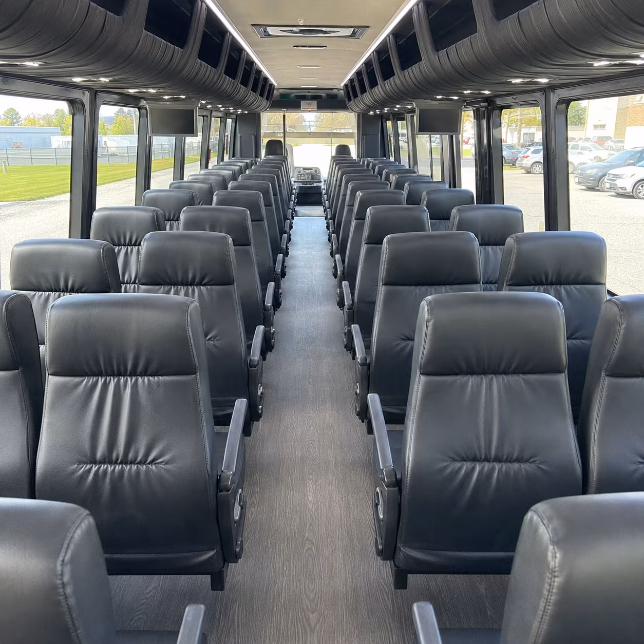 redding 35 passenger minibus interior