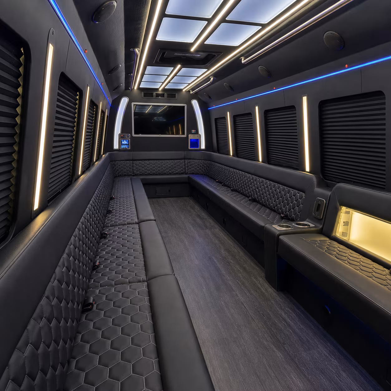 redding party bus inside