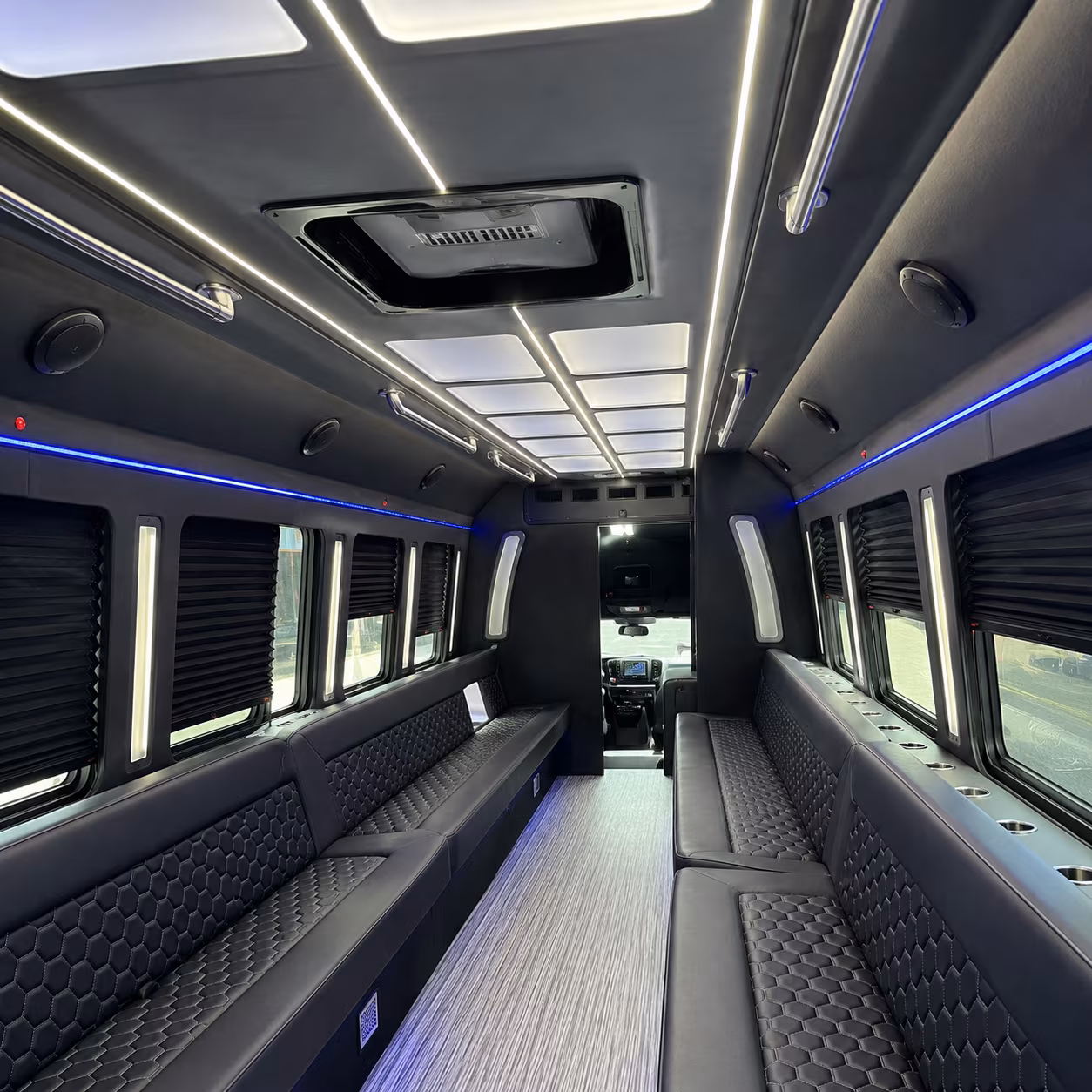 redding party bus interior