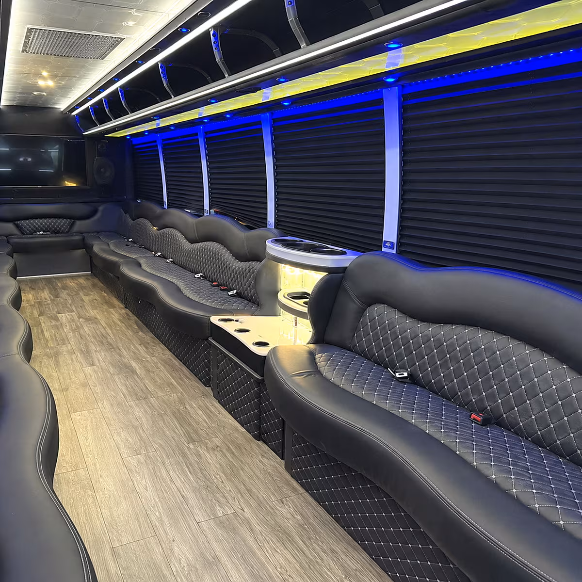 redding party bus rentals inside