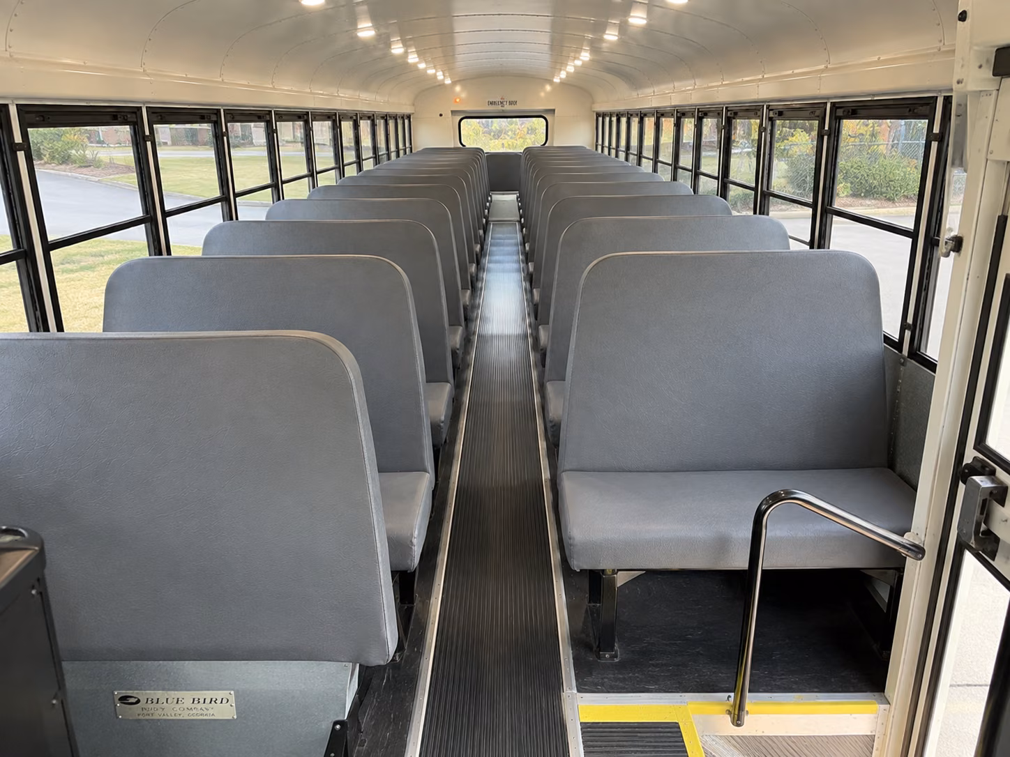 redding school bus interior