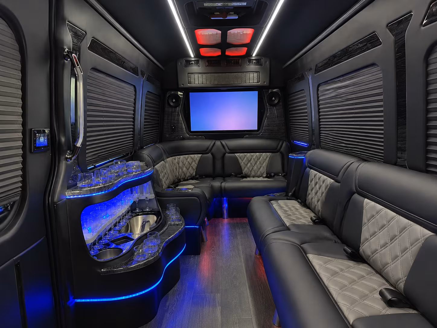 redding sprinter limousine interior