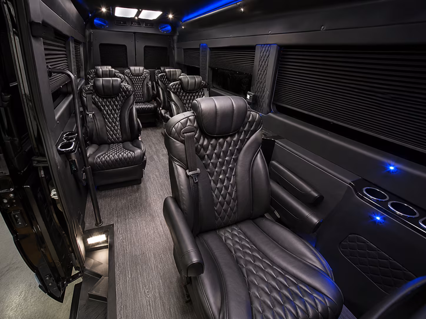 redding sprinter van with driver inside